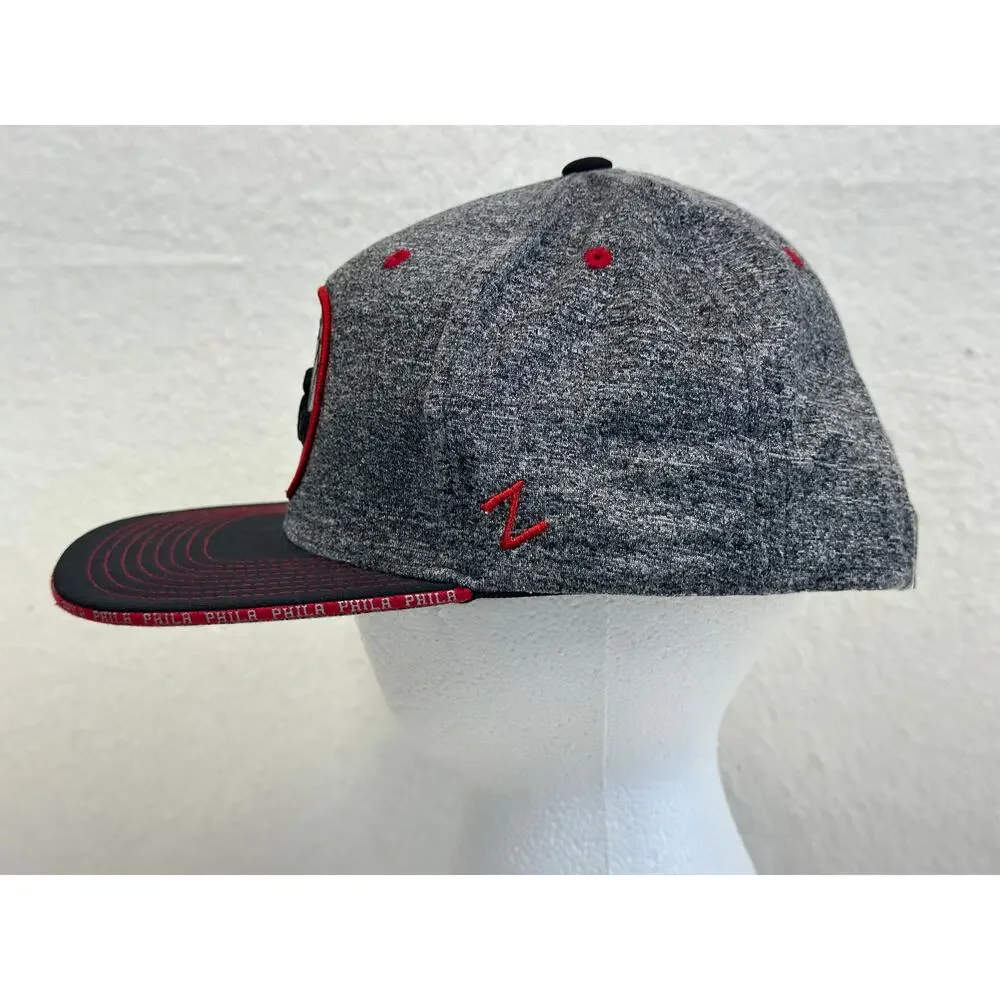 Zephyr Philadelphia 76ers Snapback Hat OS Gray, Red & Black Sportswear Philly